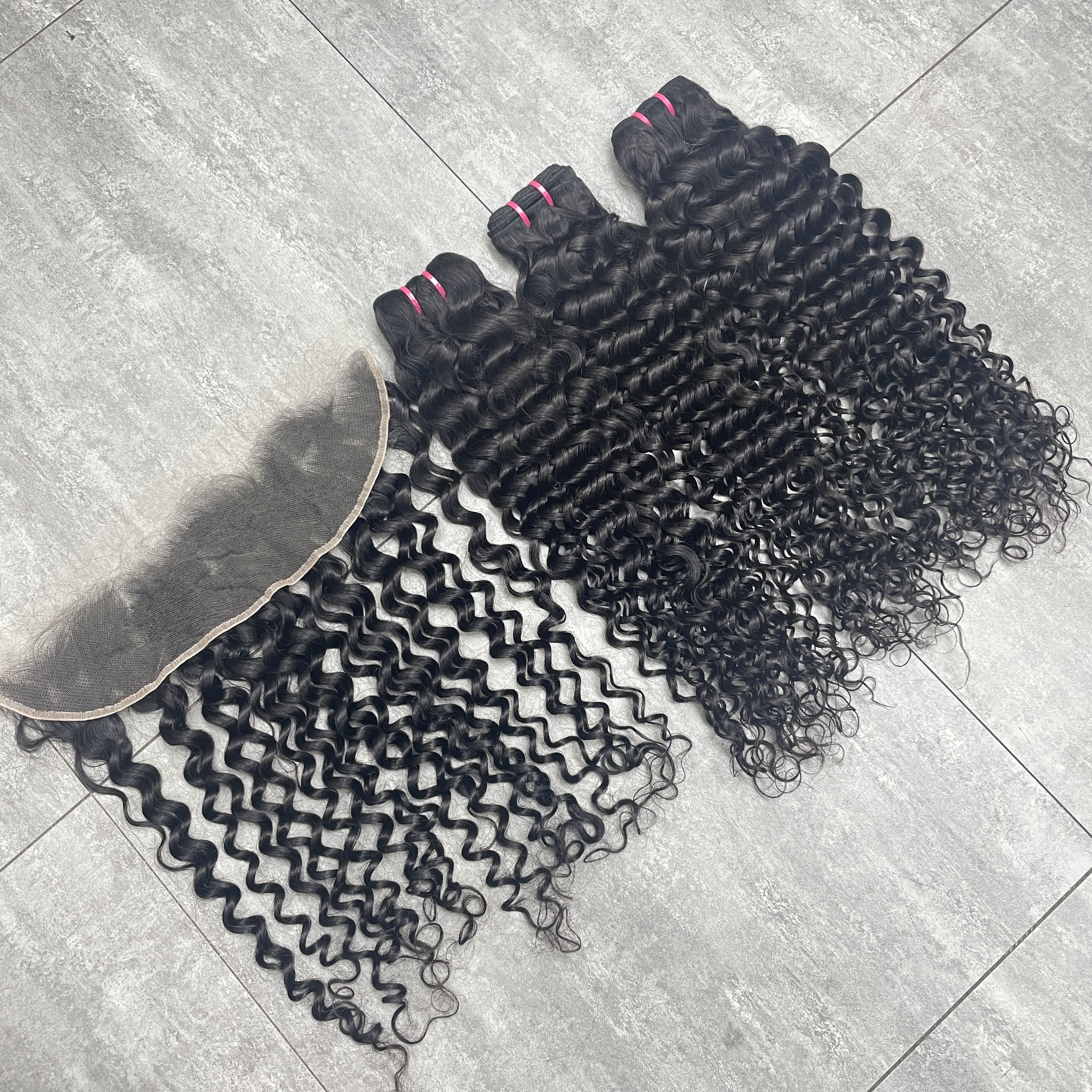KissBeautywigs Especially make for you loose wave hair bundles with 13x4 Hd lace frontal closure