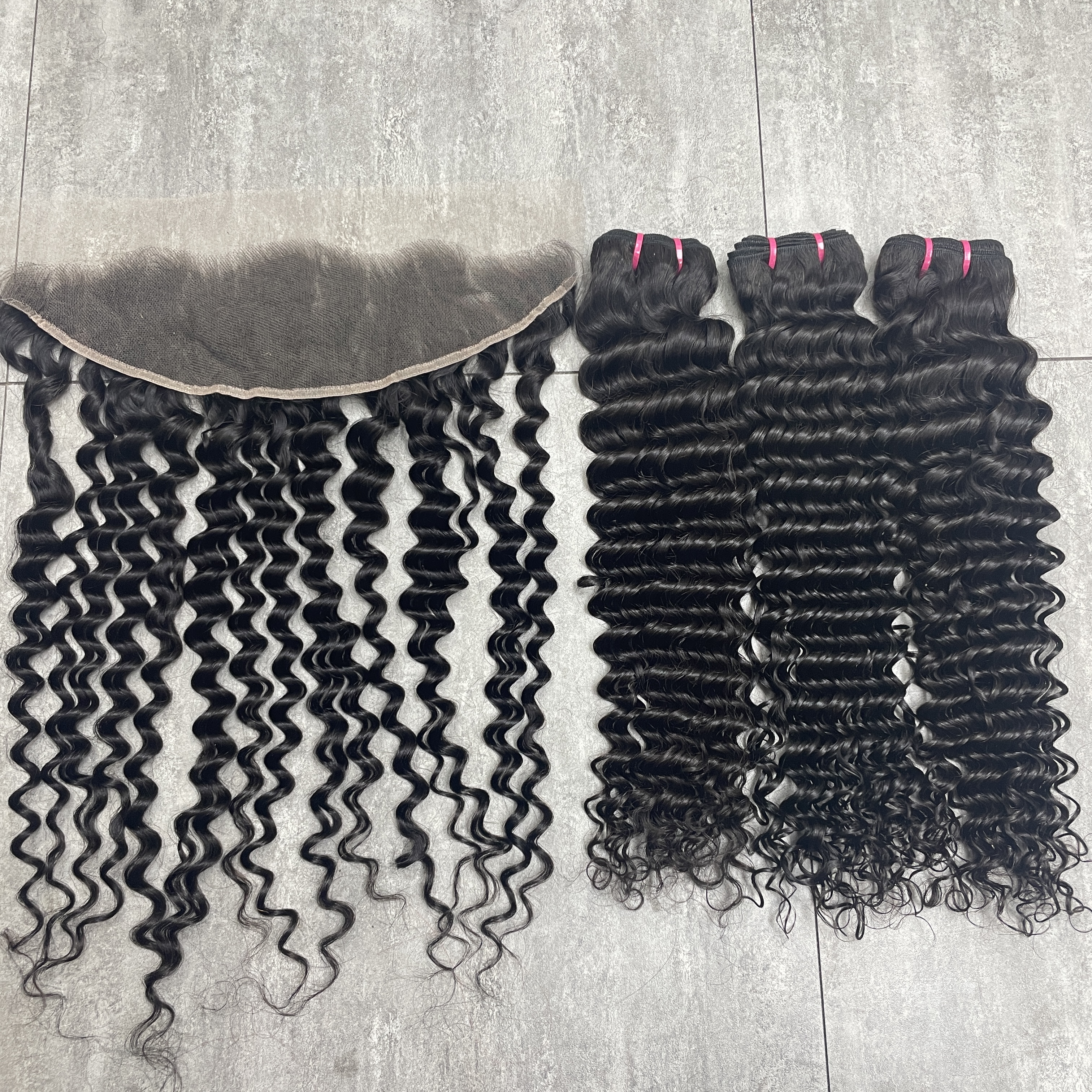 KissBeautywigs Especially make for you Nature wave hair bundles with 13x4 Hd lace frontal closure