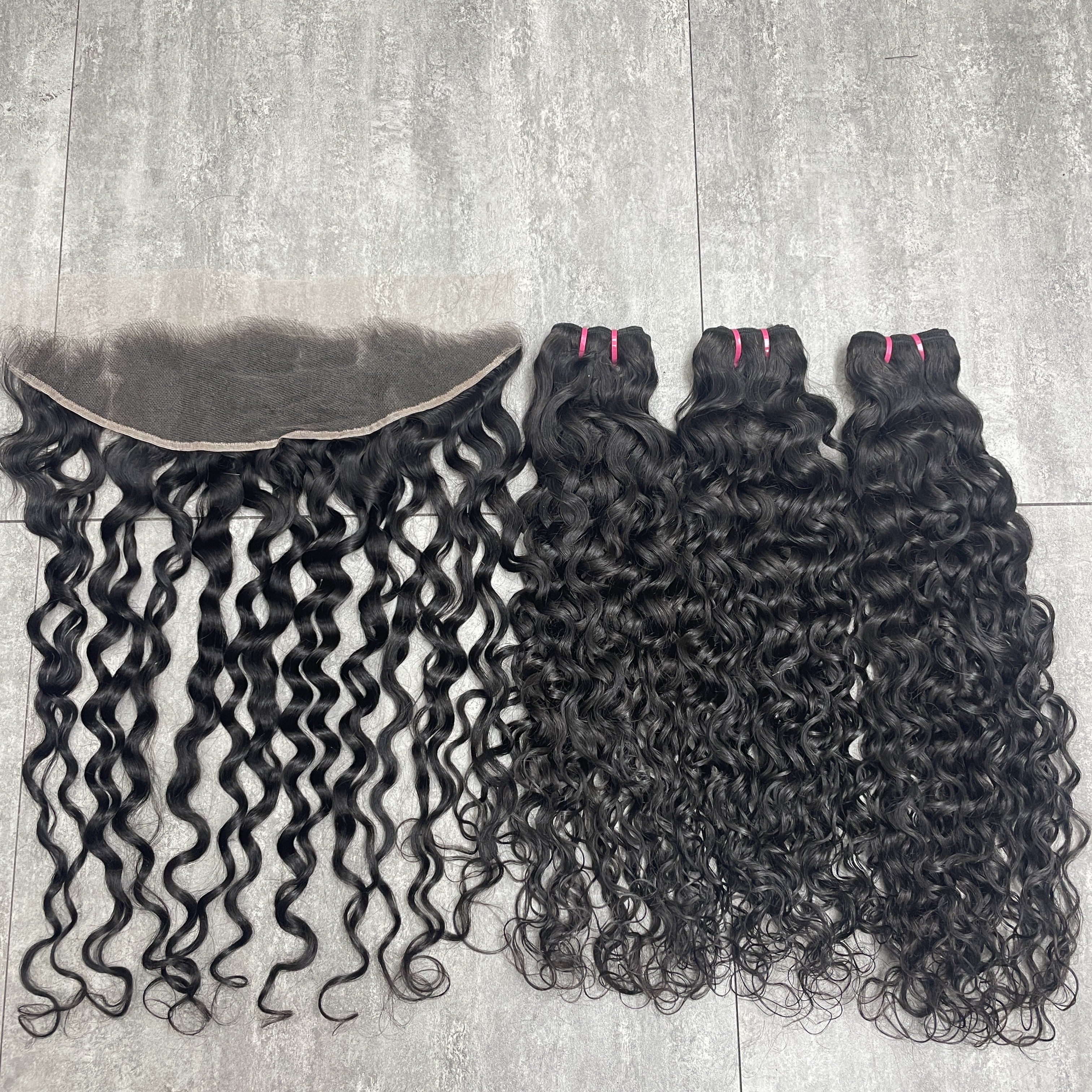 KissBeautywigs Especially make for you Jerry curly hair bundles with 13x4 Hd lace frontal closure