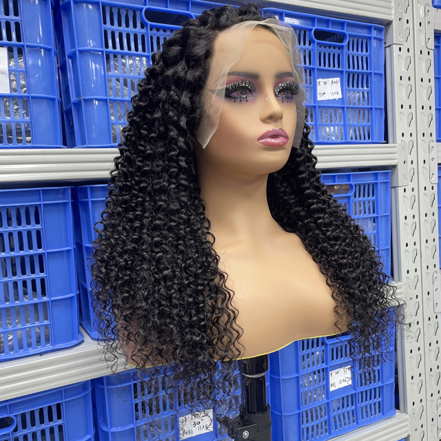 KissBeauty Raw indian hair 200%density Kiki straight 13x4 Hd lace frontal wig