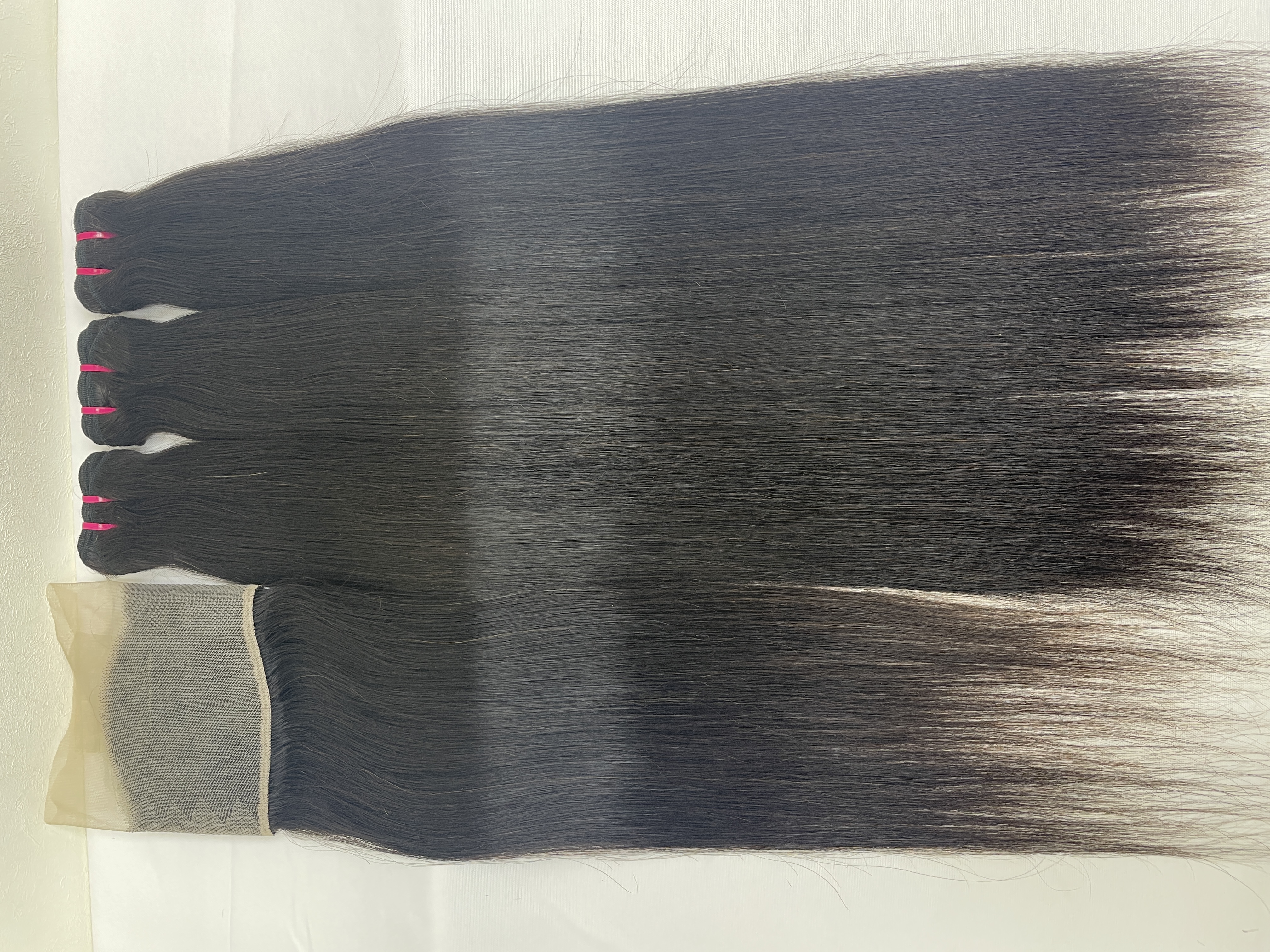 KissBeautywigs Especially make for you kiki straight raw indian hair bundles with 13x4 Transparent lace frontal closure