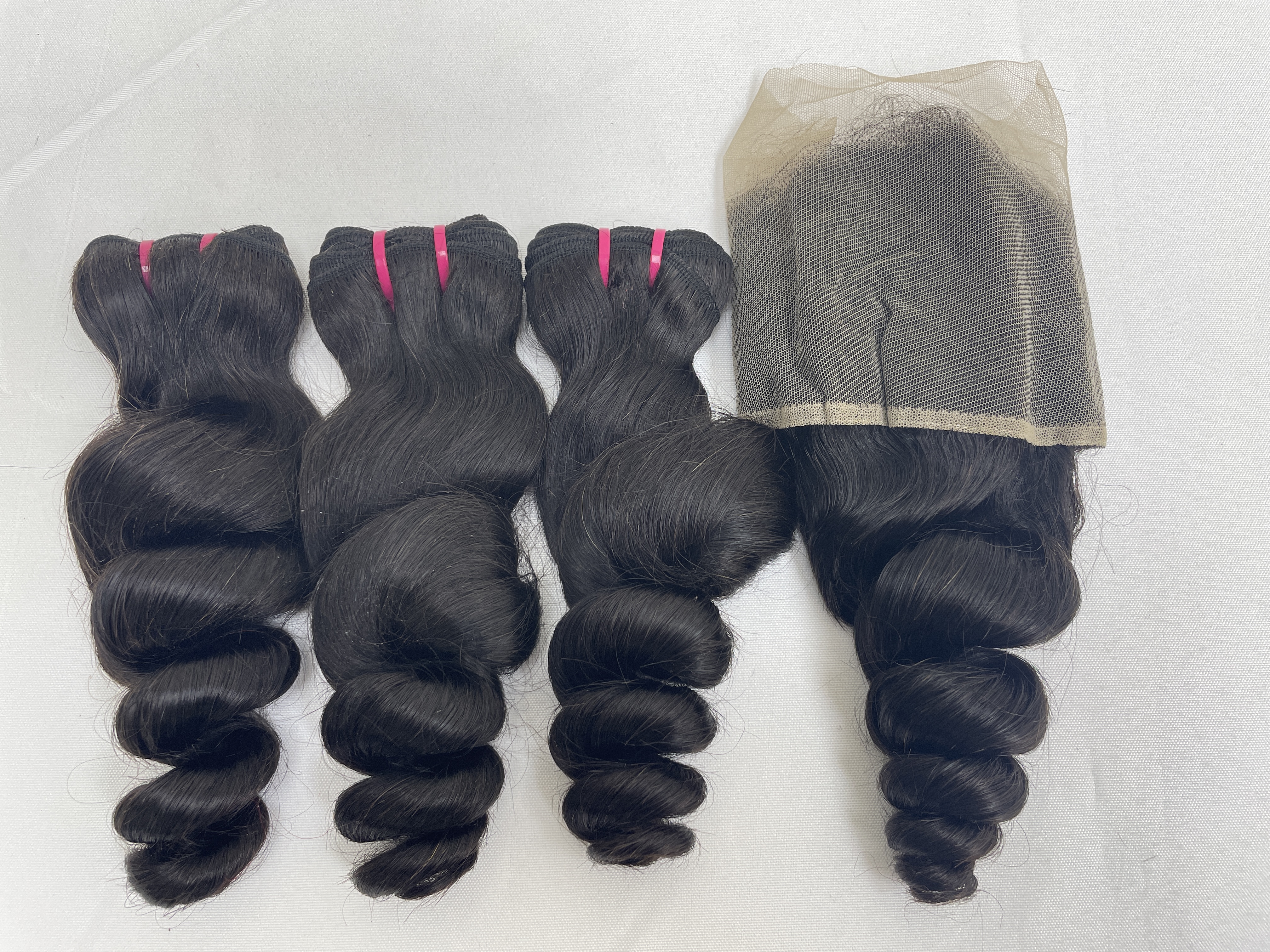 KissBeautywigs Especially make for you kiki straight raw indian hair bundles with 13x4 Transparent lace frontal closure