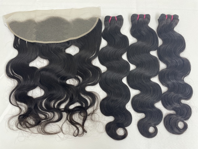 KissBeautywigs Especially make for you raw indian hair bundles with 13x4 Transparent lace frontal closure