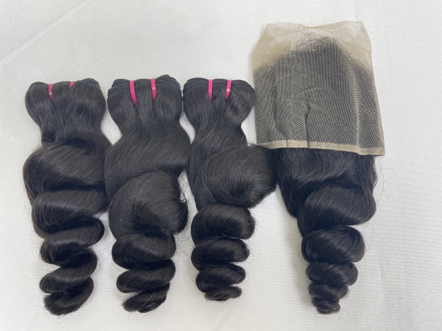 KissBeautywigs Especially make for you raw indian hair bundles with 13x4 Transparent lace frontal closure