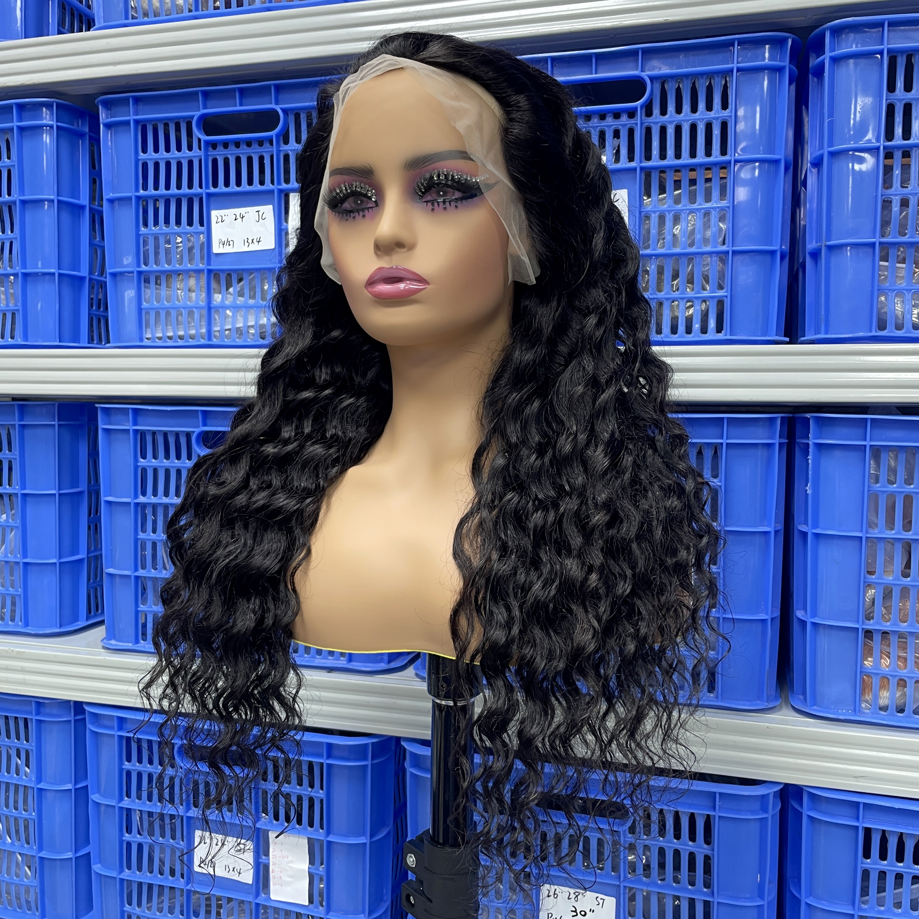 KissBeauty Raw indian hair 200%density Bone straight 13x4 Hd lace frontal wig
