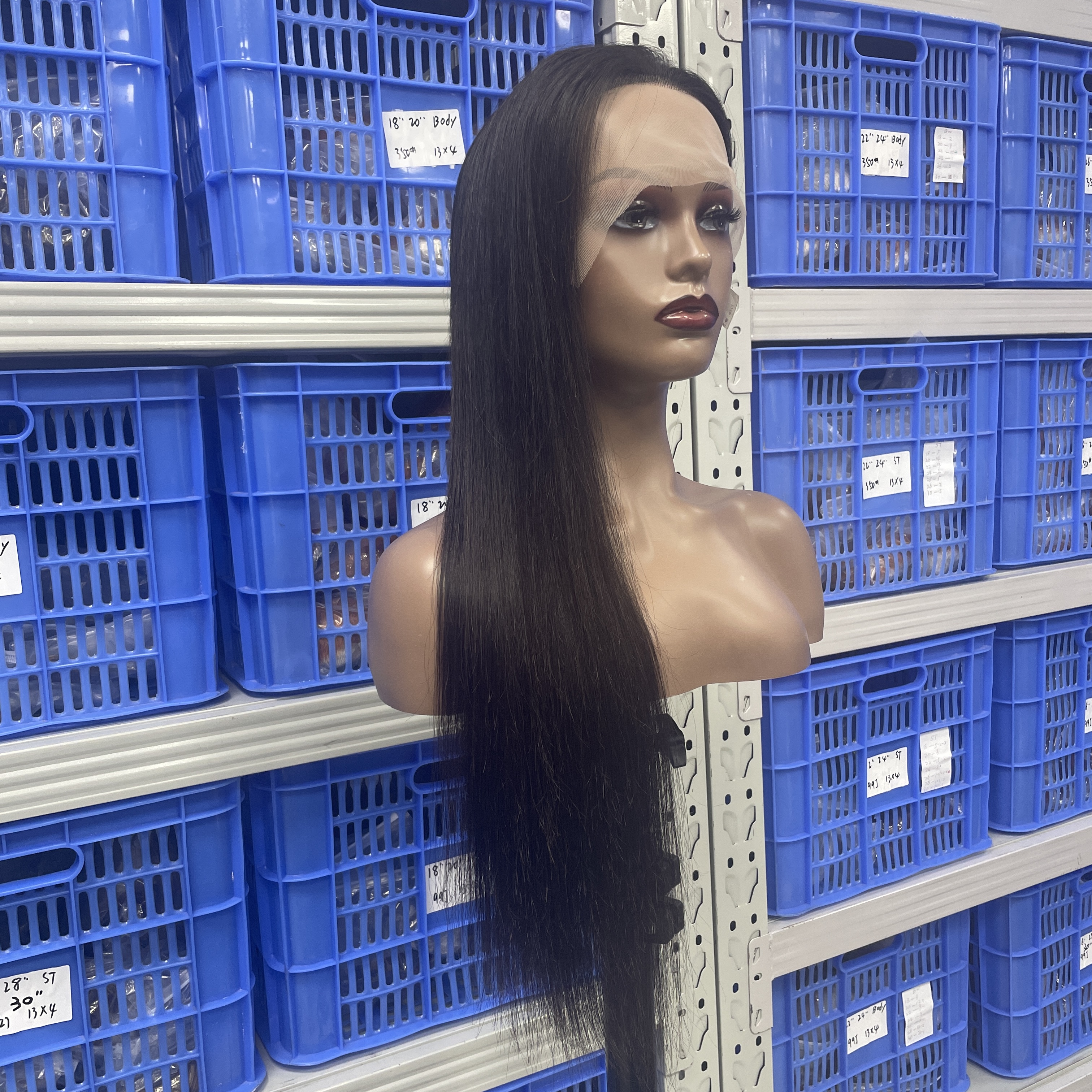 KissBeauty Raw indian hair 200%density loose wave 13x4 transparent lace frontal wig factory make glueless lace wig