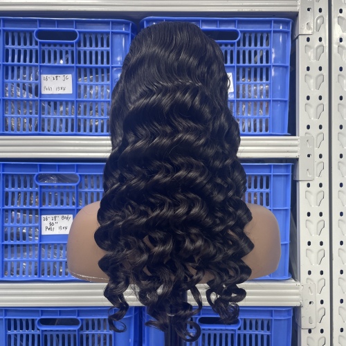 KissBeauty Raw indian hair 200%density straight 13x4 transparent lace frontal wig factory make glueless lace wig