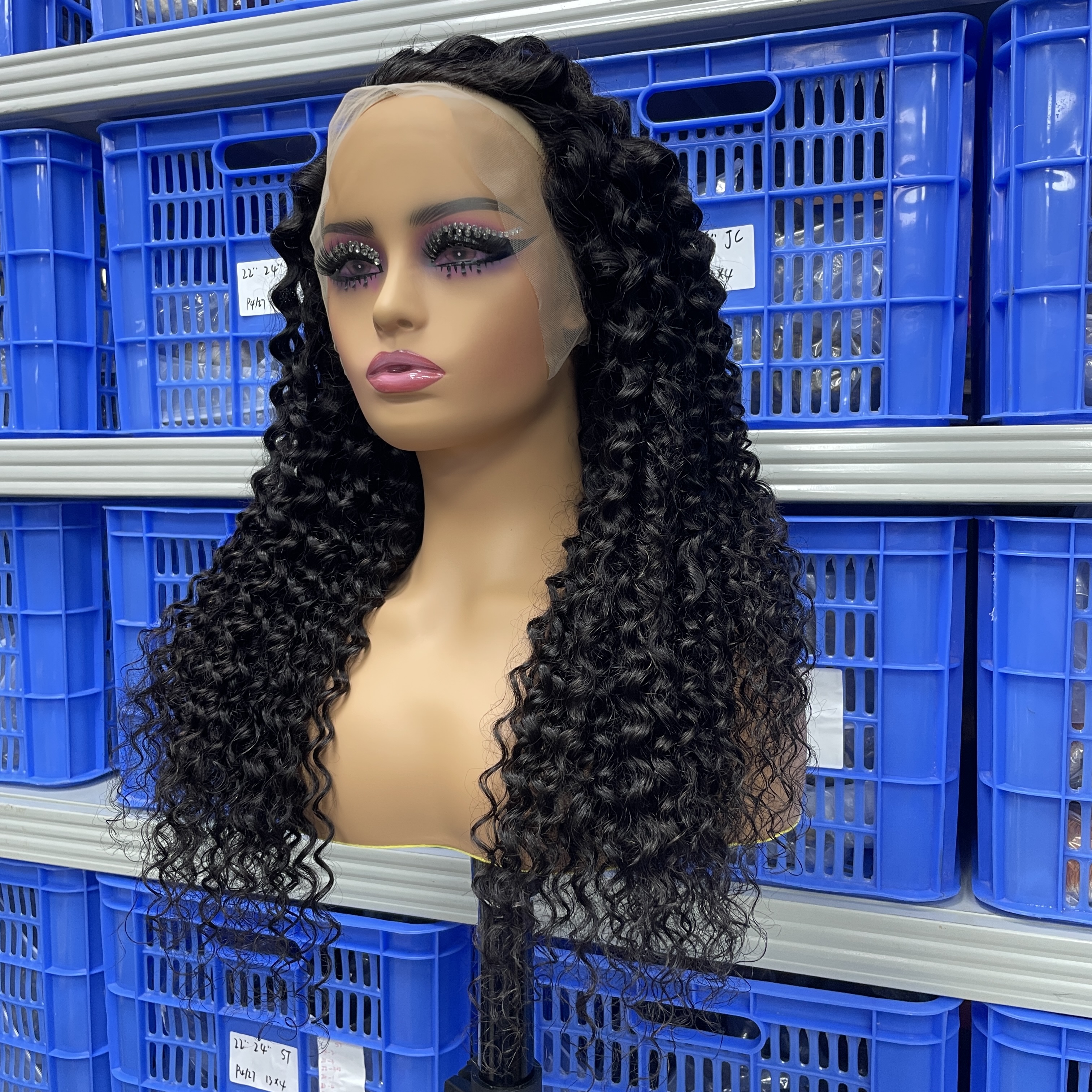 KissBeauty Raw indian hair 200%density straight13x4 transparent lace frontal wig