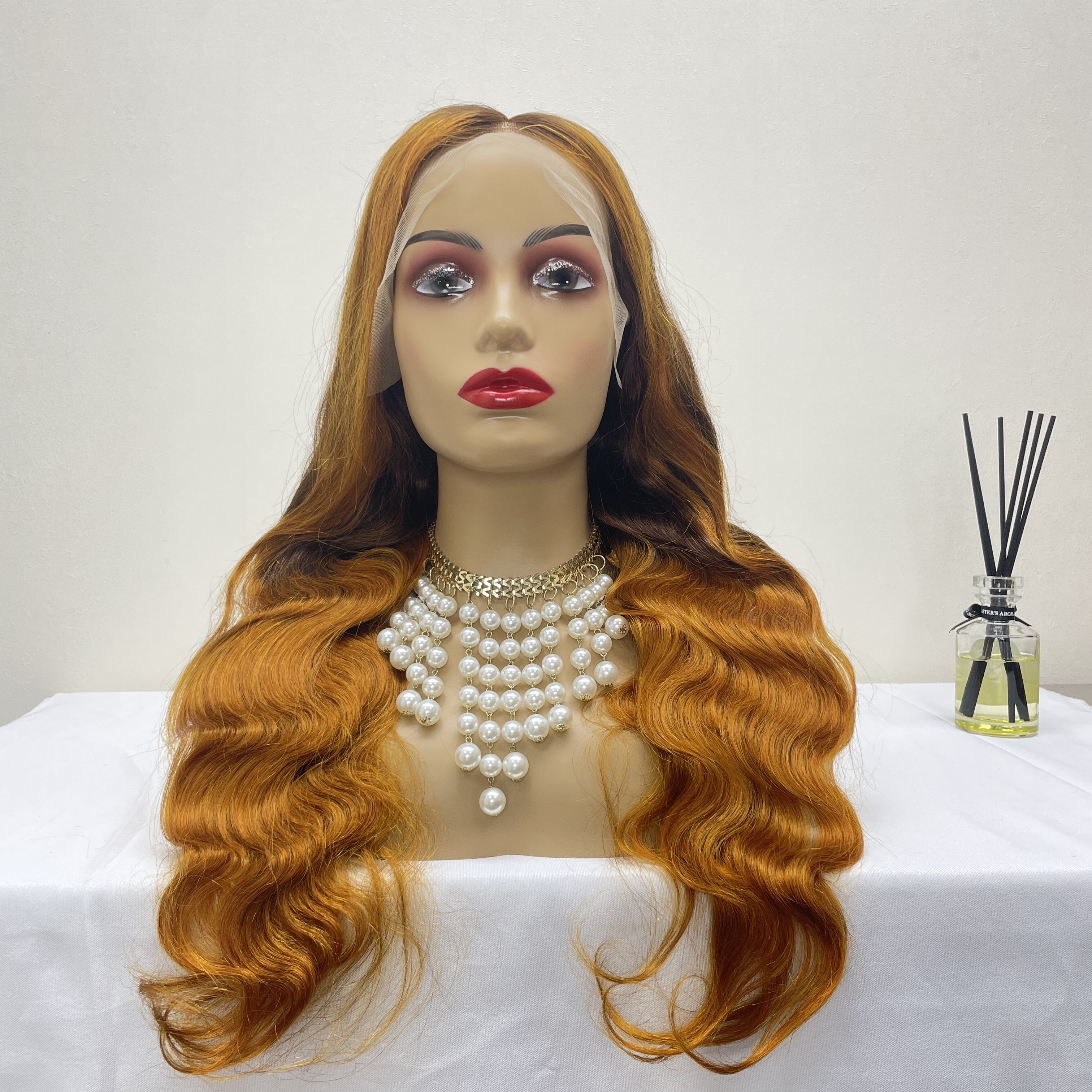 KissBeauty body wave 30/1B/30 13×4 Lace  Frontal Wig transparent lace wig 20inch to 30inch have stock 24hours within ship