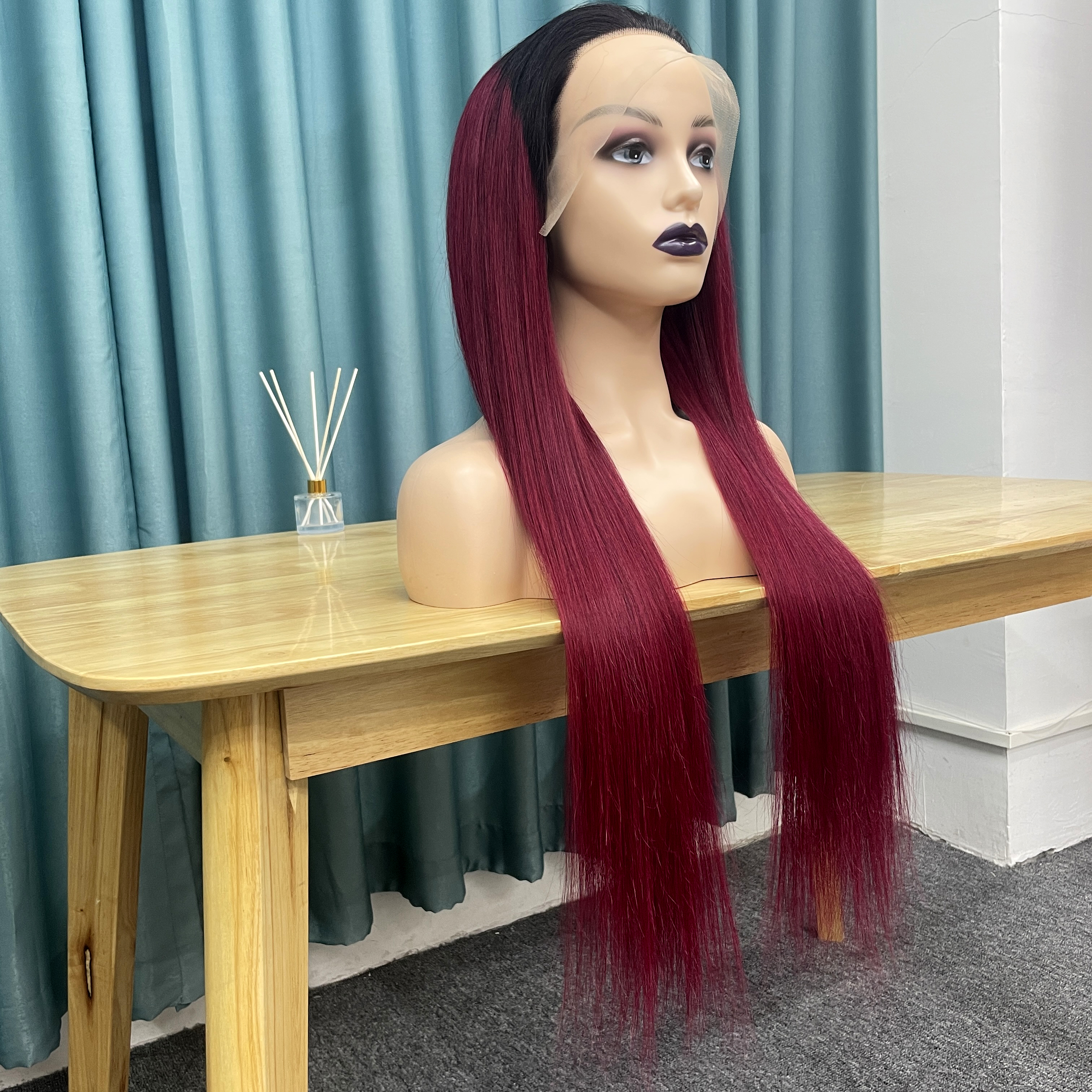 KissBeauty T1B/BUG 13×4 Lace  Frontal Wig transparent lace wig 20inch to 30inch have stock 24hours within ship