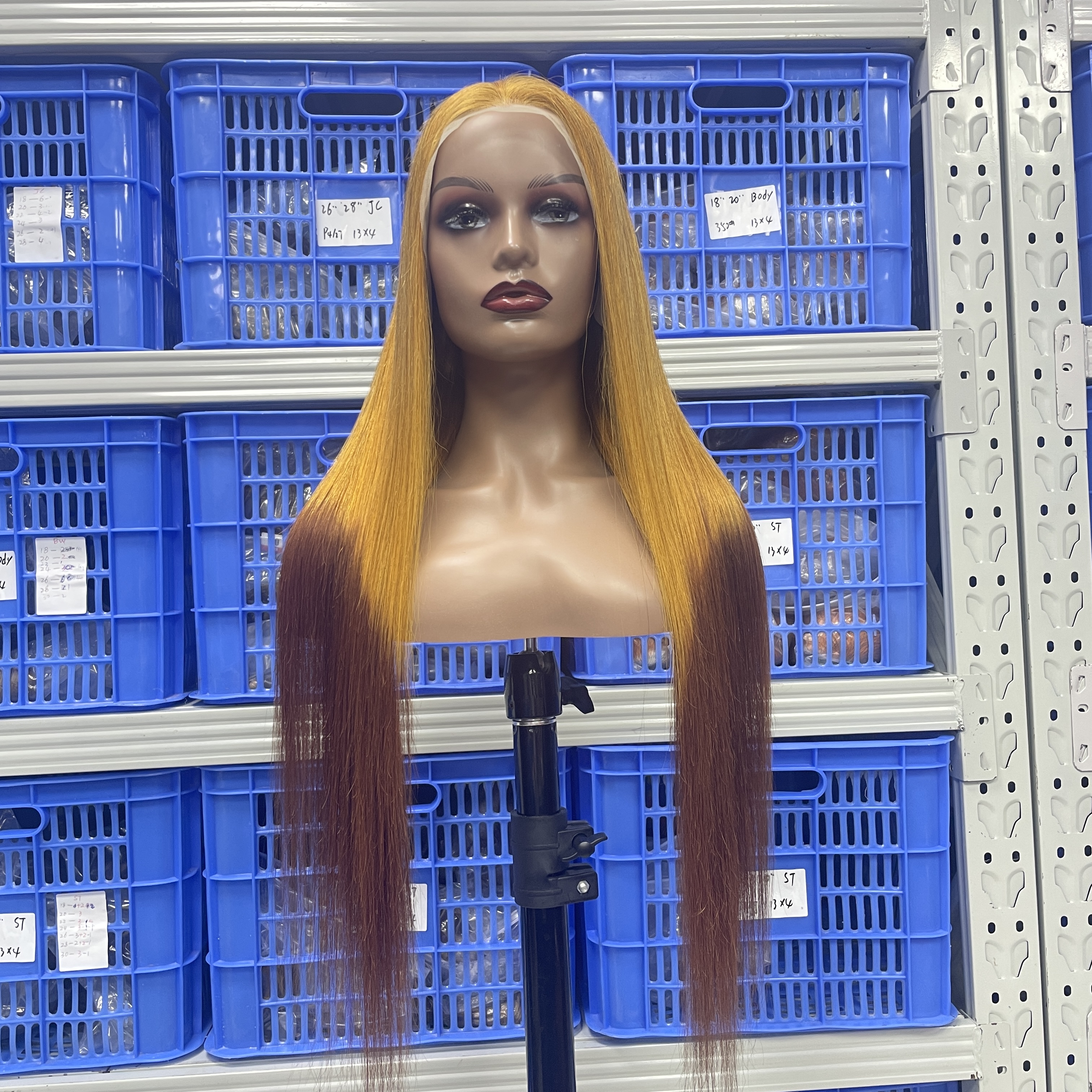 KissBeauty Golden/4 13×4 Lace  Frontal Wig transparent lace wig 20inch to 30inch have stock 24hours within ship
