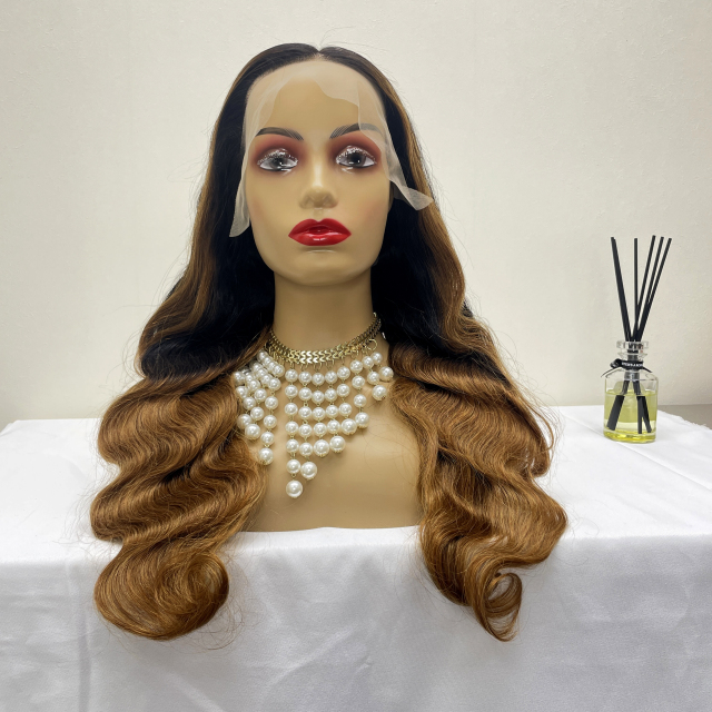 KissBeauty body wave Golden/4 13×4 Lace  Frontal Wig transparent lace wig 20inch to 30inch have stock 24hours within ship