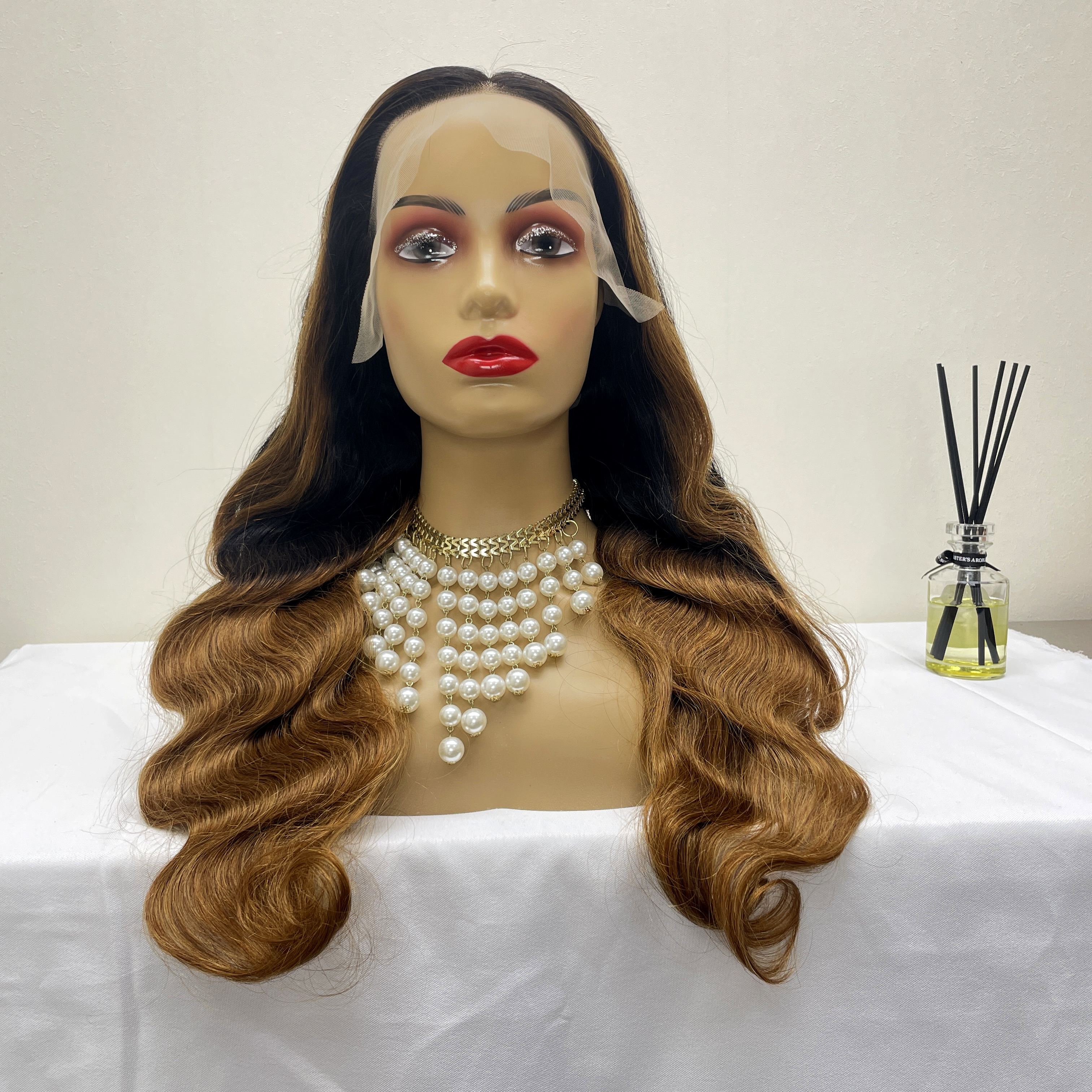 KissBeauty body wave 30/1B/30 13×4 Lace  Frontal Wig transparent lace wig 20inch to 30inch have stock 24hours within ship