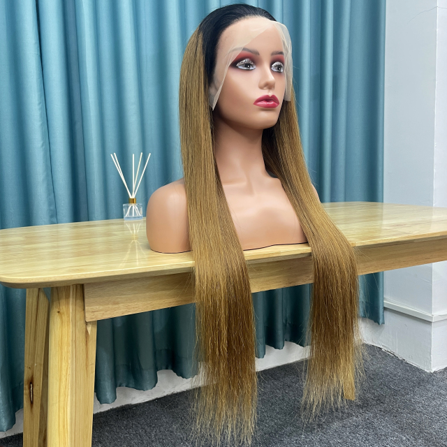 KissBeauty piano color p4/27  13×4 Lace  Frontal Wig transparent lace wig 20inch to 30inch have stock 24hours within ship