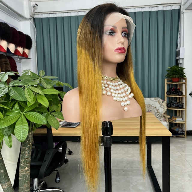 KissBeauty piano color p4/27  13×4 Lace  Frontal Wig transparent lace wig 20inch to 30inch have stock 24hours within ship