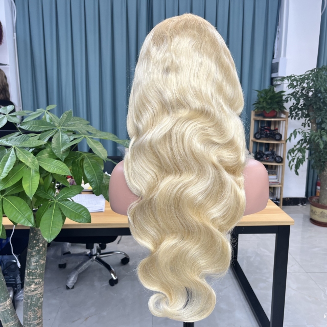 KissBeauty body wave 613 blonde color 13×4 Lace  Frontal Wig transparent lace wig 20inch to 30inch have stock 24hours within ship