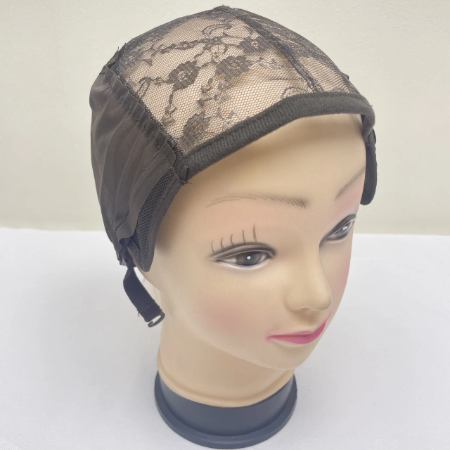 Wholesale Custom Logo Adjustable Closure Mono Upart Ventilated Wig Cap