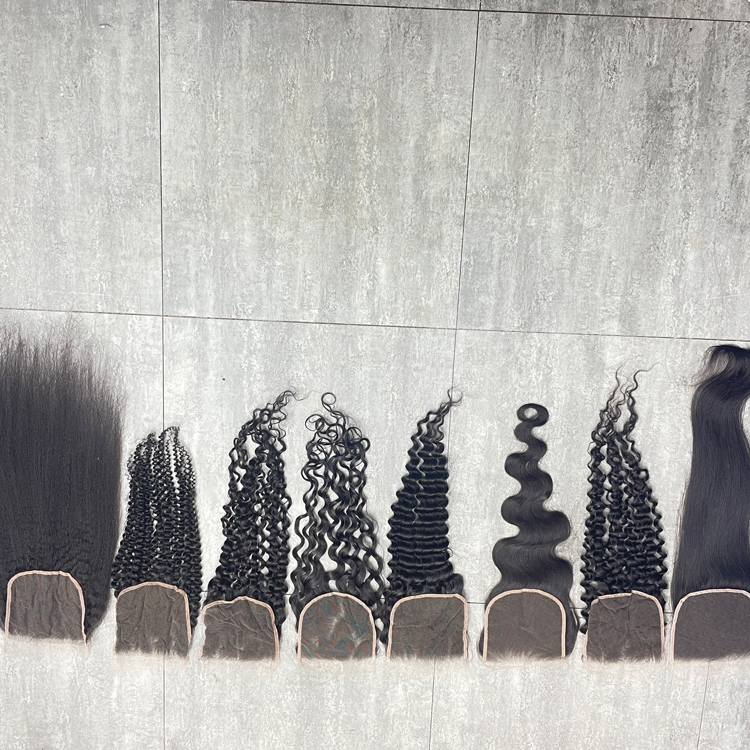 KissBeauty Raw indian hair 4x4 5x5 6x6 13x4 13x6 Hd lace closure