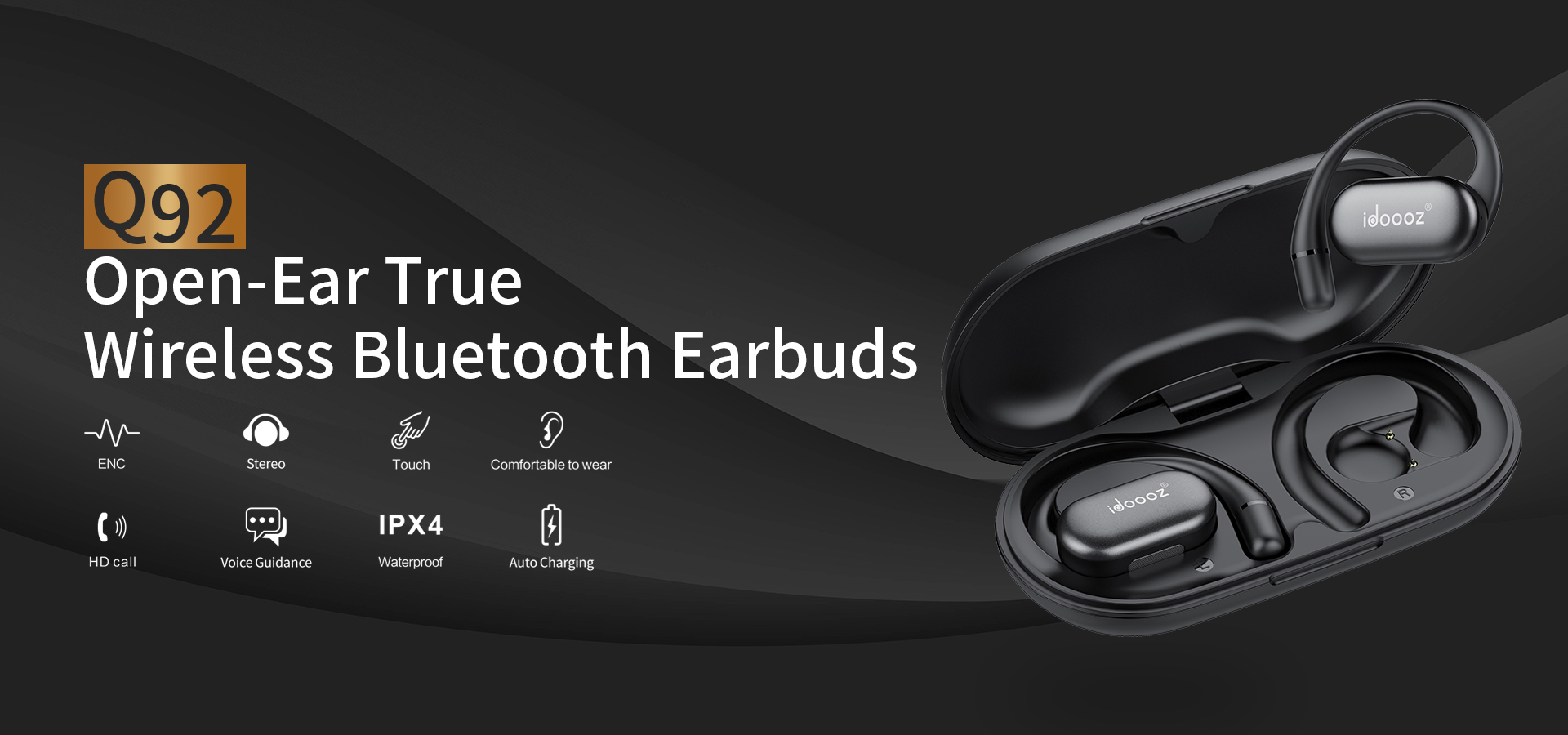 Open-Ear True  Wireless Bluetooth Earbuds