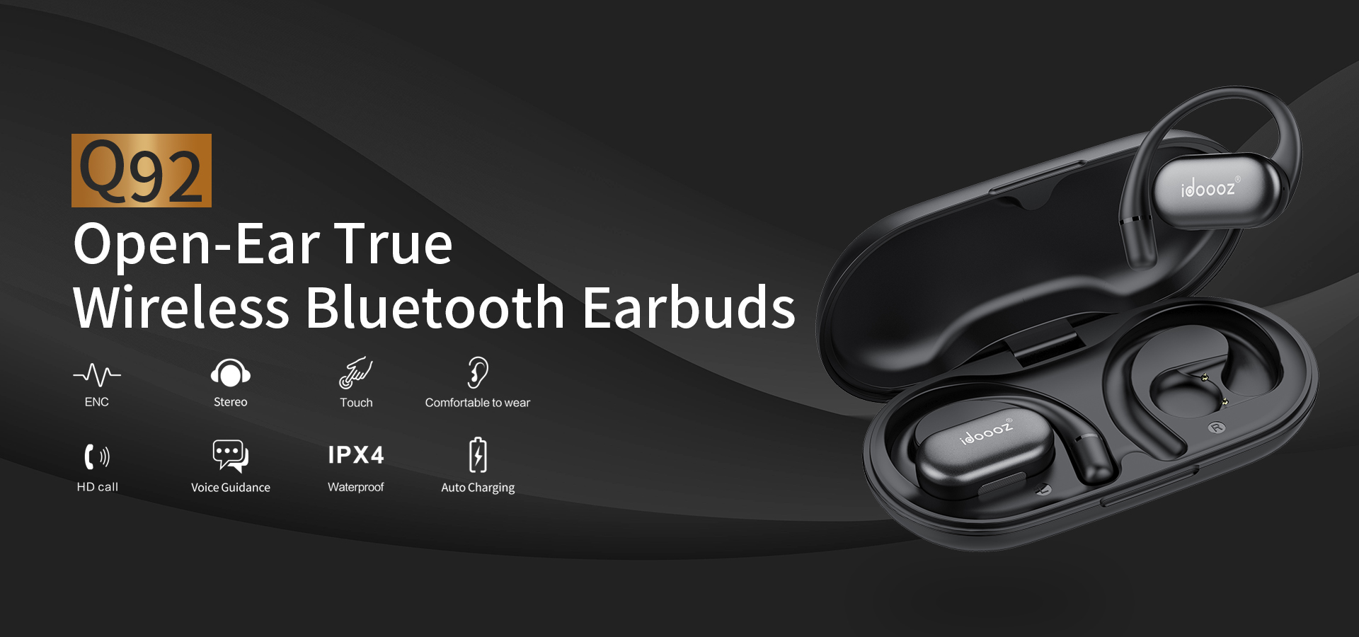 Open-Ear True  Wireless Bluetooth Earbuds