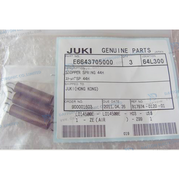 Genuine JUKI E6643705000 Stopper Spring 44