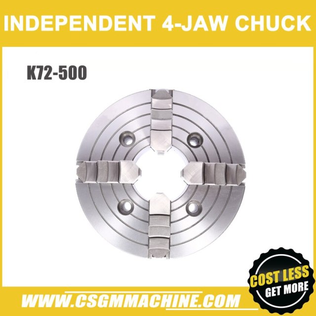 K72-500 4 jaw chuck/500MM manual lathe chuck/4-Jaw Independent Chuck