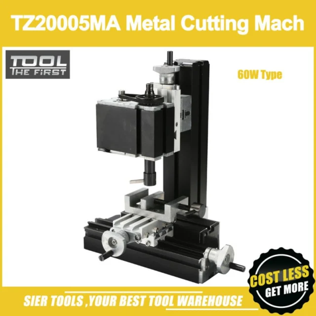 TZ20005MA 60W Metal Milling Machine/60W,12000rpm Powerful cutting mach/mini vertical milling