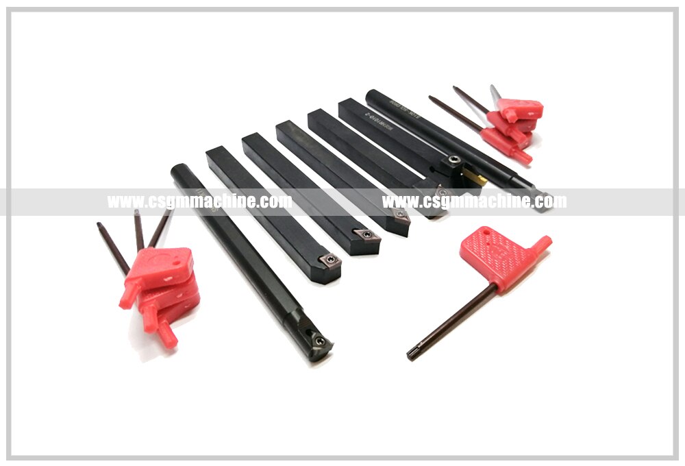 Free Shipping!/7pcs 10*10 CNC turning tool set with insert/WM210 Lathe cutting tool set