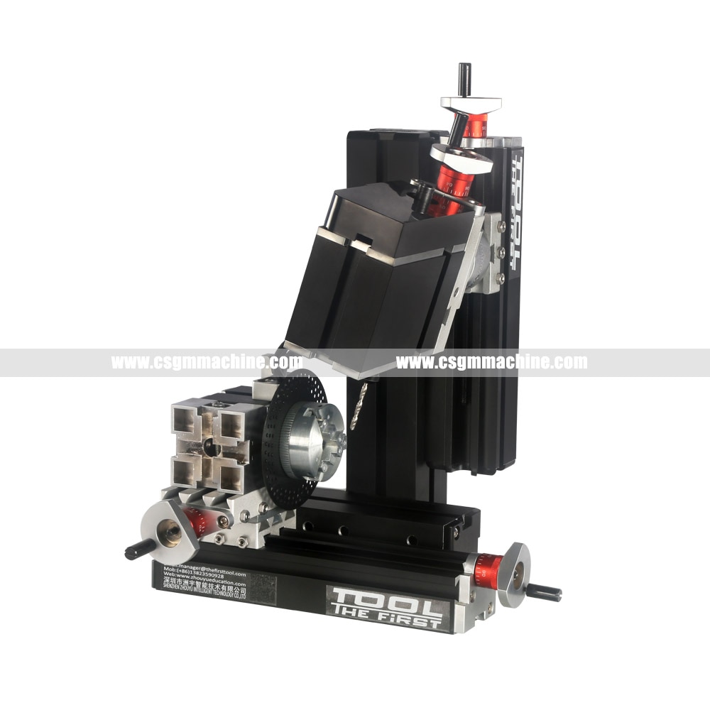 TZ16000MZGP 60W Electroplated Metal 16 in 1 Mini lathe with Bow Arm/60W,12000rpm Mini Bow-arm 16in1 Metal lathe Machine