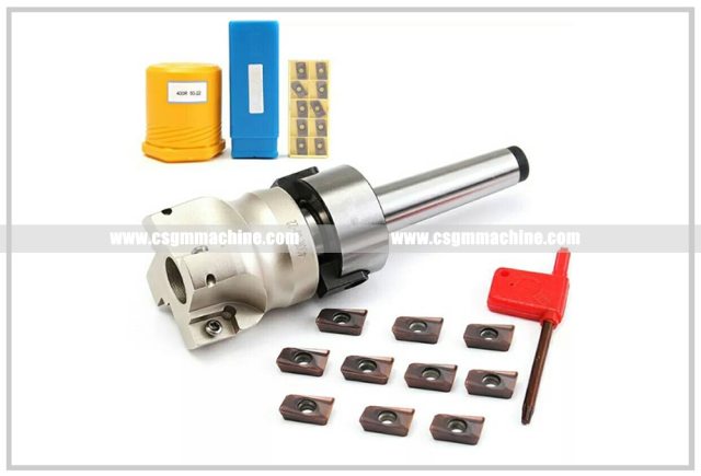 400R 50-22-4T MT3 4F Face Mill Chuck Set with 10 pcs CNC insert for milling machine work