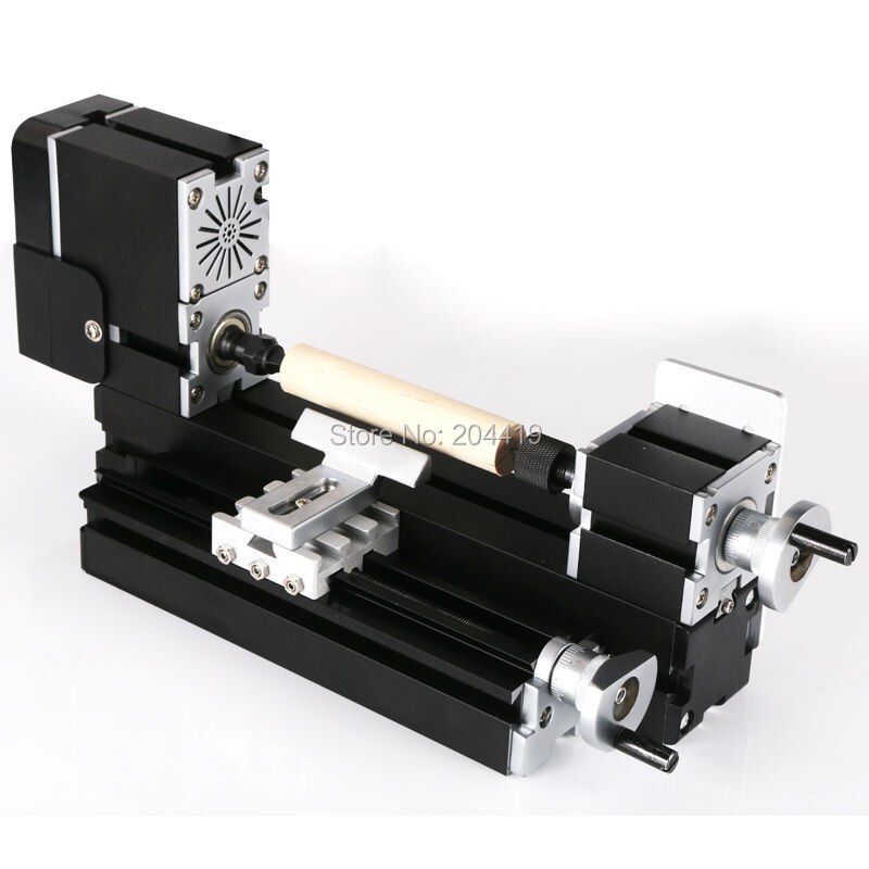 TZ6000MZGP 60W Electroplated Metal 6 in 1 Mini lathe with bow arm/60W,12000rpm Bow-arm 6 in1 Metal Lathe/Lathe kit