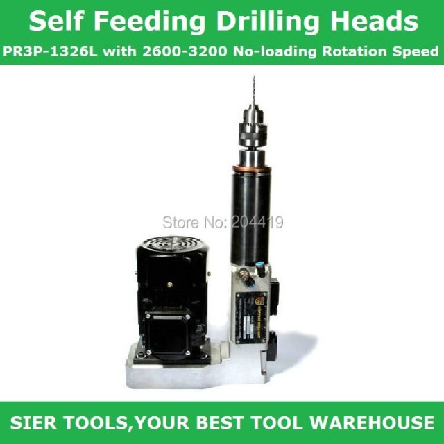 AIR DRILL!/Self Feeding Drilling Heads/PR3P-1326L with 2600-3200 No-loading Rotation Speed