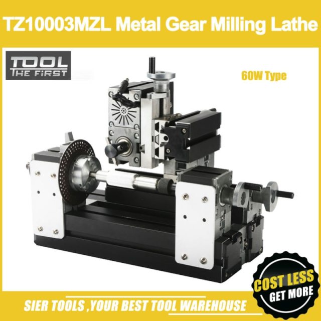 TZ10002MZL 60W Mini Metal Gear Milling Machine/60W,12000rpm Powerful Horizontal mill machine