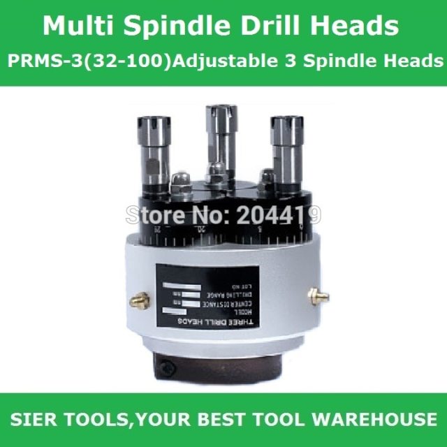 New Arrival!/Multi Spindle Drill Heads/PRMS-3(32-100)Adjustable 3 Spindle Heads/three spindle drilling heads/can be customized