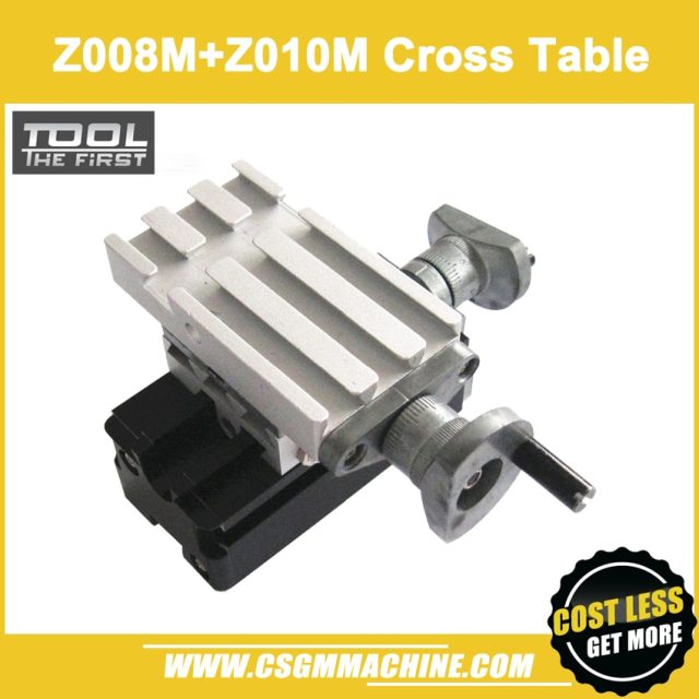 Free Shipping!/Z008M+Z010M Cross Table/X Axis 125mm/Y Axis 32mm Metal Cross Slider for The First Tool