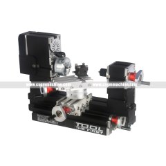 TZ16000MZGP 60W Electroplated Metal 16 in 1 Mini lathe with Bow Arm/60W,12000rpm Mini Bow-arm 16in1 Metal lathe Machine