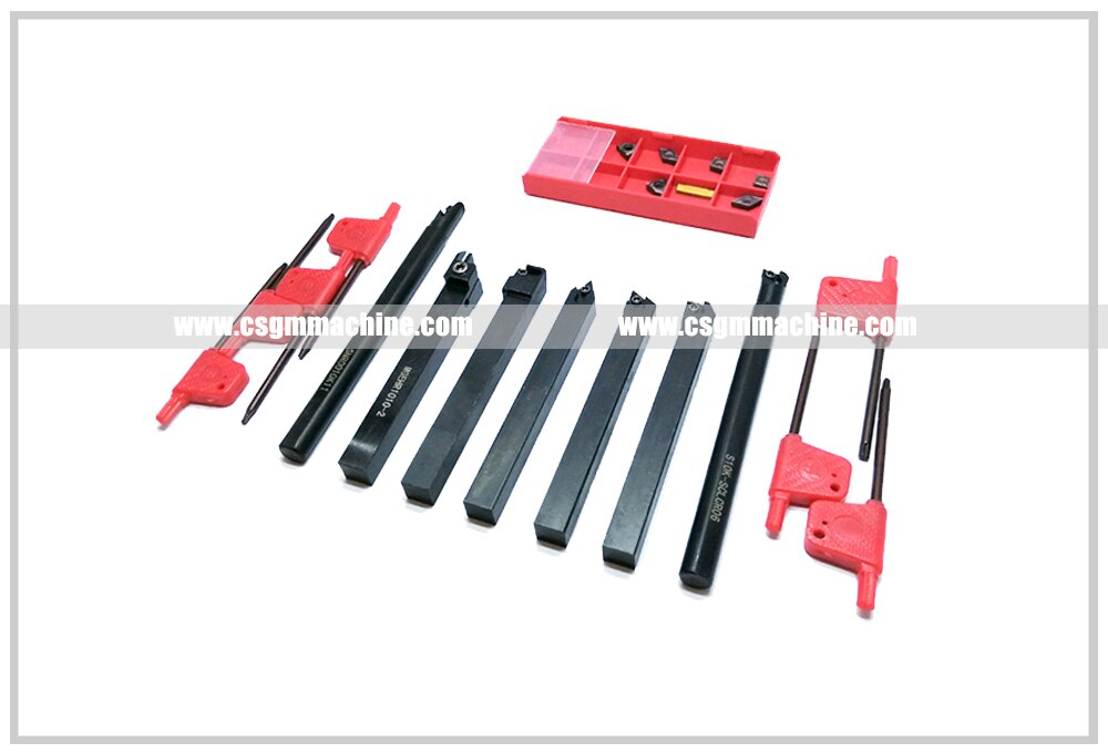 Free Shipping!/7pcs 10*10 CNC turning tool set with insert/WM210 Lathe cutting tool set