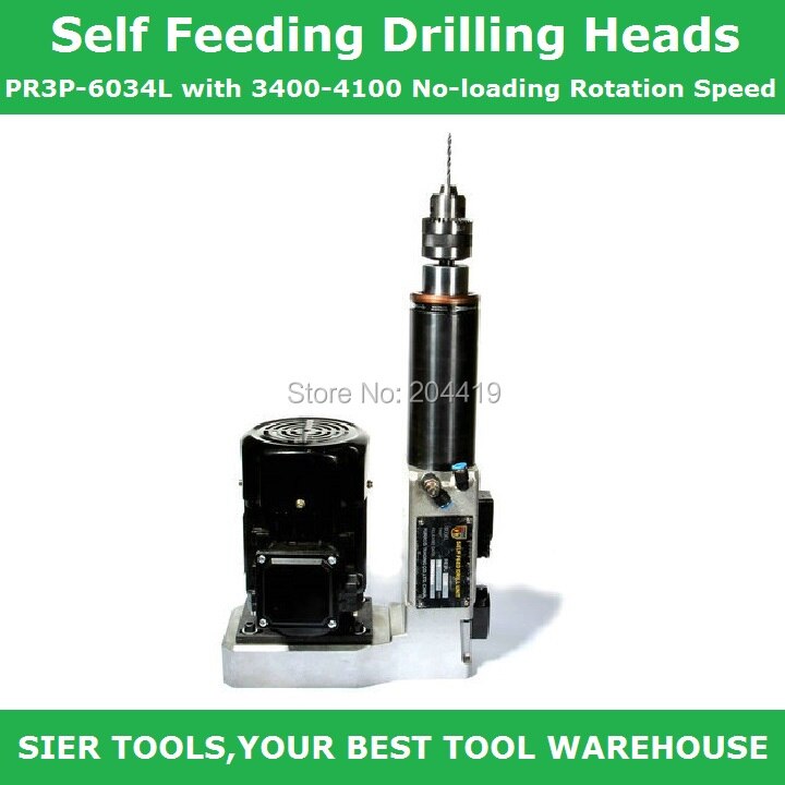 AIR DRILL!/Self Feeding Drilling Heads/PR3P-6034L with 3400-4100 No-loading Rotation Speed