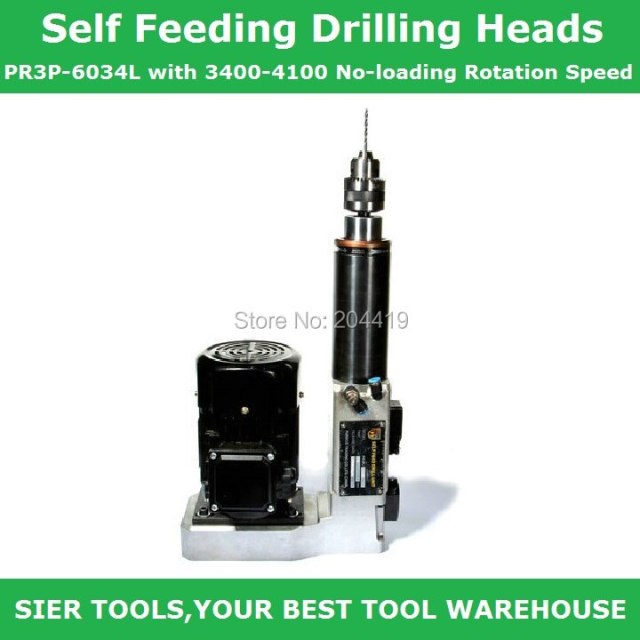 AIR DRILL!/Self Feeding Drilling Heads/PR3P-6034L with 3400-4100 No-loading Rotation Speed