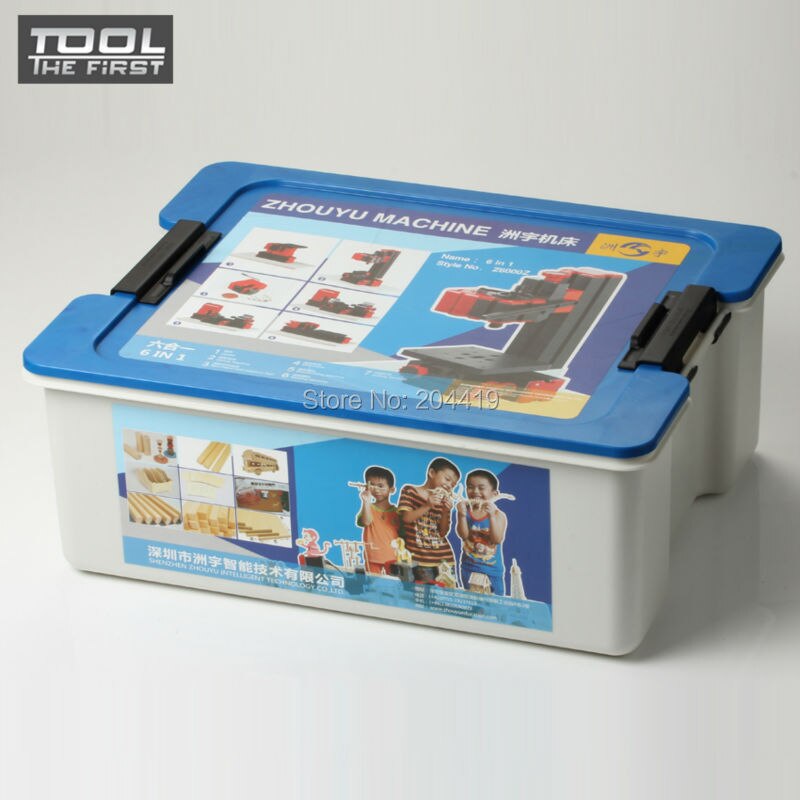 Z6000Z 6 in 1 Lathe Kit with Tools Box/6 in1 DIY machine kit/24W