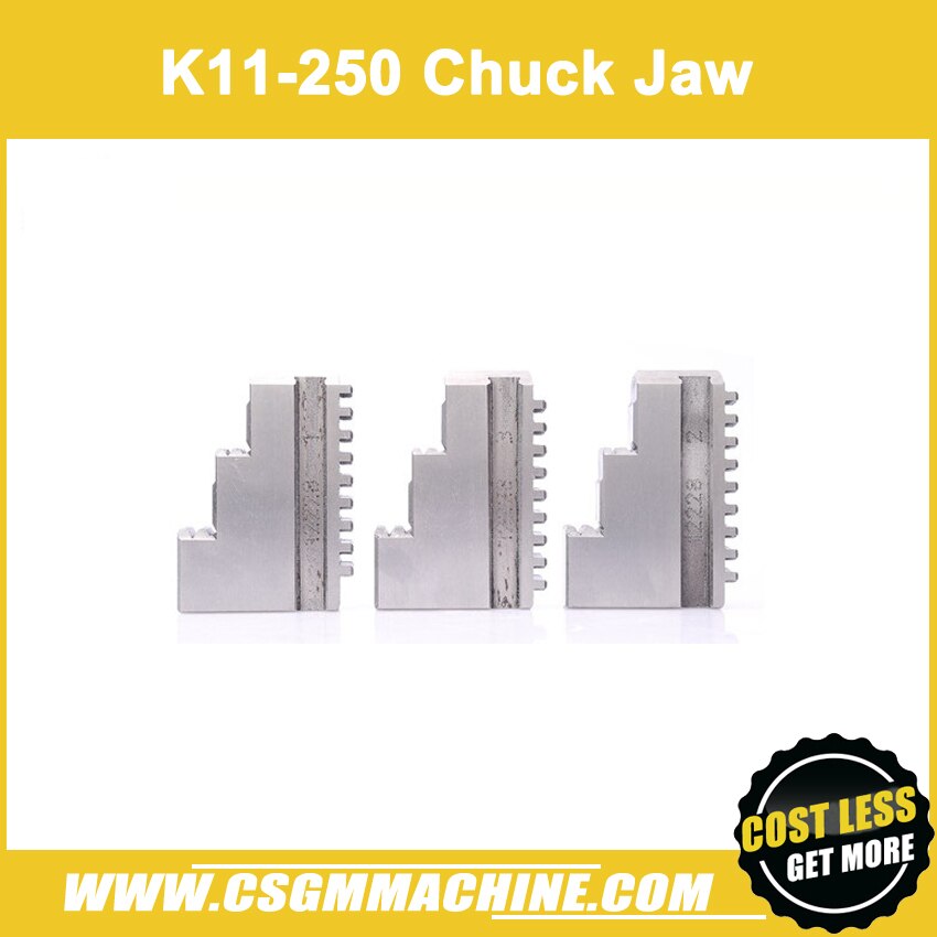 k11-250 Three chuck jaw/3pcs per set/Optional positive jaw & anti jaw/Self-centering Chuck Jaw