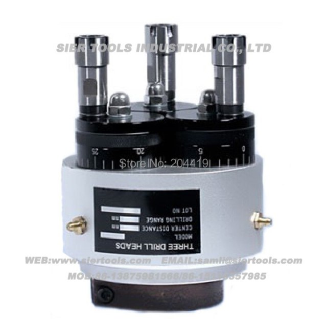 New Arrival!/Multi Spindle Drill Heads/PRMS-3(32-100)Adjustable 3 Spindle Heads/three spindle drilling heads/can be customized