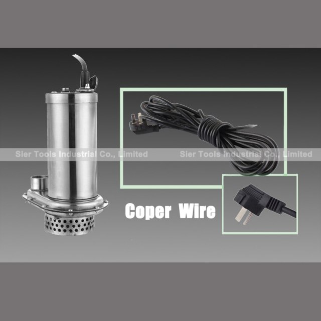 WQD250F stainless steel submersible pump/basement water pumping machine/250W sewage pump
