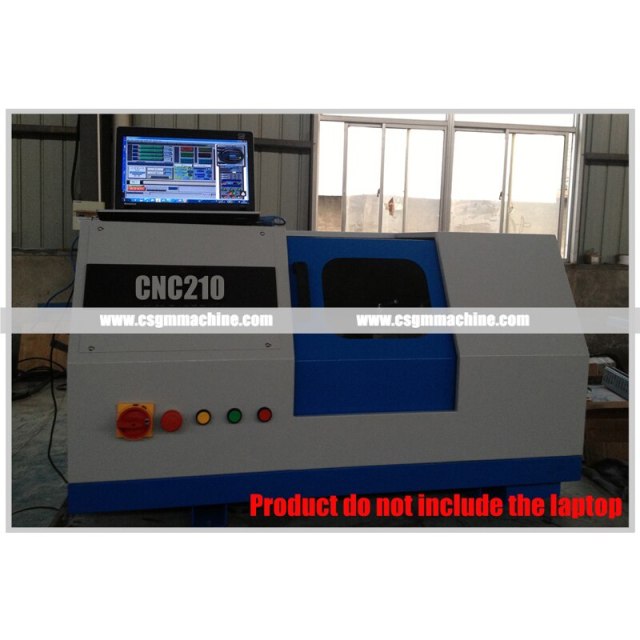 CNC210-M mini CNC Lathe/750W motor/MACH3 Software control,USB connection CNC/Mini DIY Lathe Machine