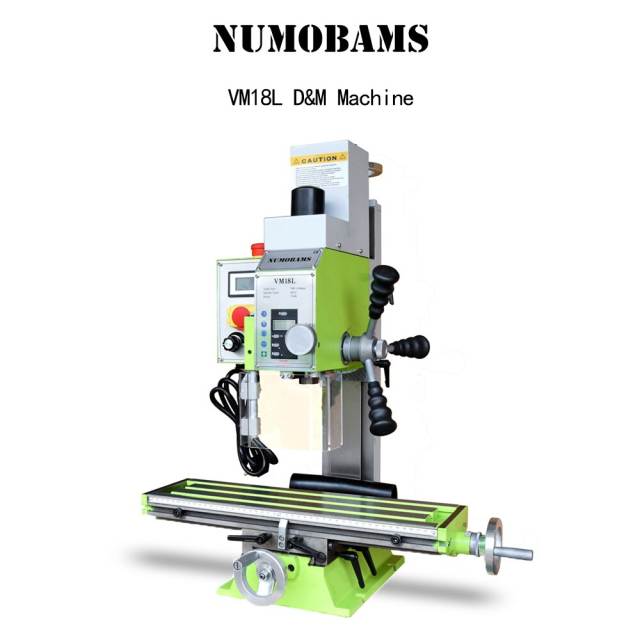 NUMOBAMS VM18L 750W Brushless Motor DIY Metal Drilling and Milling  Machine