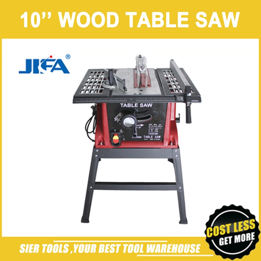 SP-102 10'' Wood Table Saw/ 1600W Bench Saw/4800rpm Table Panel Saw
