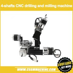 TC10002MZ1 4-shafts CNC drilling and milling machine with dividing plate/Mach3 CNC Drill & Milling Machine