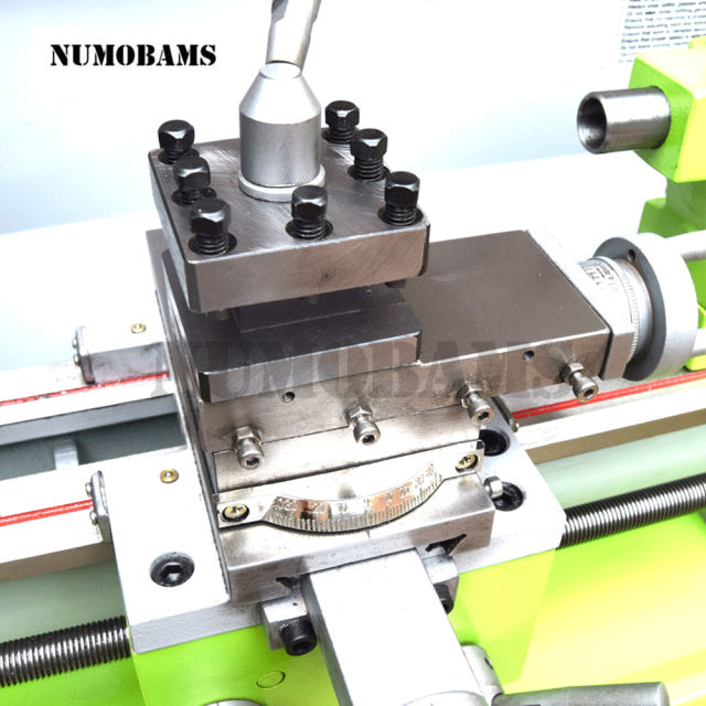 NUMOBAMS NU210-G High Quality 750W Brushless Motor with Postive &amp; Reverse Auto Feed Function Mini Metal Lathe Machine