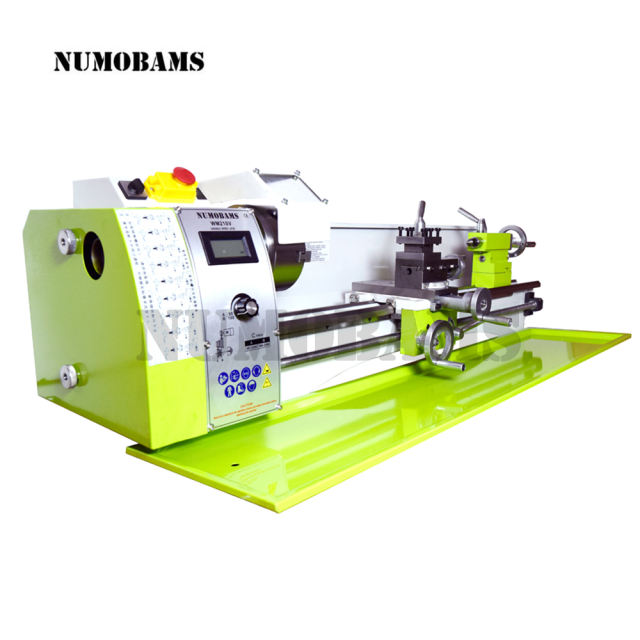 NUMOBAMS WM210L 850W Brushless Motor MT5 spindle 800mm working length With 125mm Chuck Mini Metal Lathe Machine