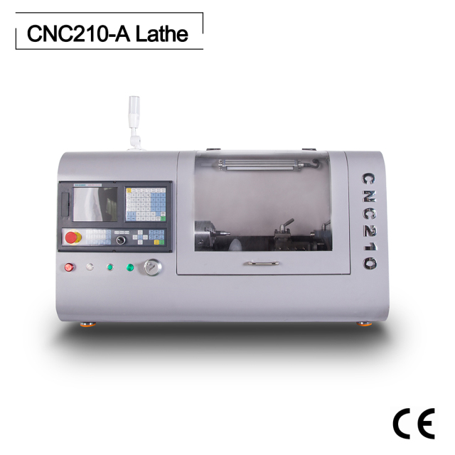 CNC210-A mini CNC Lathe/1200W servo motor lathe machine/after 990TDB CNC system lathe
